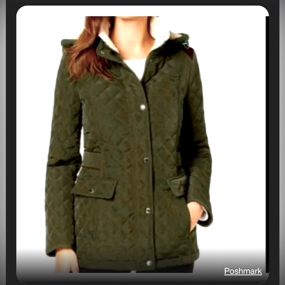Laundry by Shelli Segal Olive Green Coat